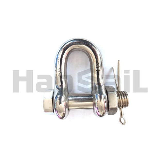 Picture of Wide D Shackle with Nut and Cotter Pin